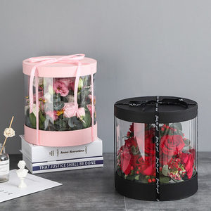 Dolce Rotondo Contenitore di PVC trasparente fiorista fiore di imballaggio contenitore di regalo di nozze decorazione del partito - Product Image 3
