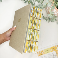 Onglets de Bible personnalisés couleur mat pour l'étude, autocollants d'indexation Fleur d'Hibiscus avec guide d'alignement, cadeau pour journalisation chrétienne