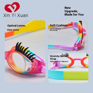 Gafas de Natación de Silicona para Niñas, Personalizadas de Fábrica, Lindas, Antivaho, Protección UV, Impermeables, Alta Definición, para Entrenamiento y Ocio - Product Image 5