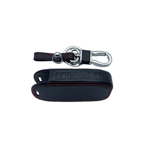 Étui pour clé de voiture en cuir pour <span class=keywords><strong>Kia</strong></span> <span class=keywords><strong>Sportage</strong></span> Ceed Sorento Cerato Forte Seltos Telluride <span class=keywords><strong>Porte</strong></span>-clés Housse de clé de voiture Accessoires - Product Image 2
