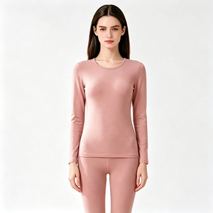 <span class=keywords><strong>Ropa</strong></span> <span class=keywords><strong>Interior</strong></span> Térmica de Lyocell para Mujer, Conjunto de Invierno para <span class=keywords><strong>Pareja</strong></span>, Camiseta de Cuello Redondo Ajustada, Pantalones Gruesos de Color Sólido para Hombre - Product Image 6