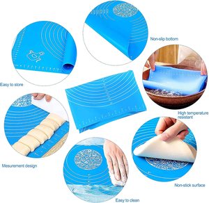 Extra Large Non-Stick Silicone Baking <b>Mat</b> Kitchen Tools <b>Rolling</b> Dough Pizza Maker for Baking & Pastry - Product Image 4