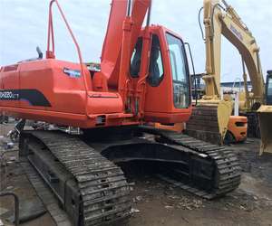 Doosan รถขุด DH220LC-7ตีนตะขาบไฮดรอลิกแบบดั้งเดิมพร้อมส่วนประกอบหลักปั๊มเครื่องยนต์ - Product Image 6