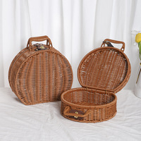 Panier de pique-nique en rotin pour la Fête de la Mi-Automne, boîte de rangement minimaliste moderne, boîte à bonbons de mariage, sac fourre-tout cadeau