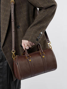 Sac à main vintage en cuir véritable, sac bandoulière de luxe, sac à bandoulière simple, sacs à main - Product Image 6