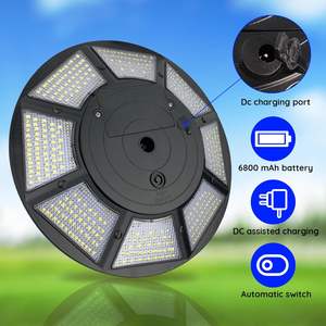 Venta al por mayor ABS Exterior Ip65 150lm/W Impermeable Villa Patio Led Bolardo Lámpara Exterior Paisaje Solar Jardín Luces - Product Image 3