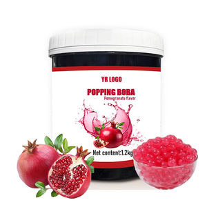 Perles de boba à la grenade de qualité supérieure pour les boissons aux bulles, les desserts, les boissons, le sirop de fruits, les garnitures, le sac de sucre - Product Image 6