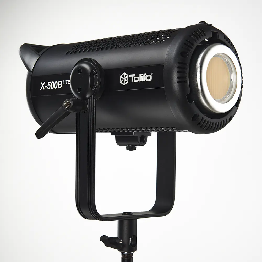 Tolifo X-500B LITE 500W LED ışık COB çift renkli Video işığı 86300Lx yüksek parlaklık stüdyo fotoğrafçılığı Video aydınlatma