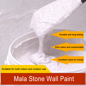 <span class=keywords><strong>Pintura</strong></span> para <span class=keywords><strong>Paredes</strong></span> Interiores/Exteriores Mala con Revestimiento Líquido de Piedra de <span class=keywords><strong>Color</strong></span>, Resistente a los Rayos UV, Impermeable, Ignífuga, Pincel para Arte con <span class=keywords><strong>Arena</strong></span> de <span class=keywords><strong>Color</strong></span> - Product Image 4