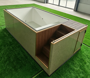 Piscina Prefabricada Modular en Contenedor de Envío Rectangular de 20 pies o 40 pies, Sobre el Suelo, para Casa o Resort - Product Image 2