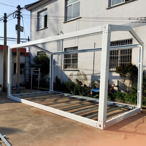Contenedor de Acero Galvanizado Prefabricado Portátil de 20 pies/40 pies, Estructura Plana para Casa Contenedor sin Paredes - Product Image 3