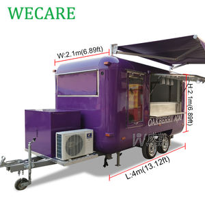Wecare Restoran Yemek Kamyonu Mobil Mutfak Arabaları Foodtruck Hot Dog Bar Satış Noktası Pizza Özel Yemek Treyleri - Product Image 2