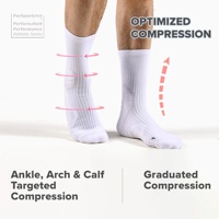 Coussin Rembourré Anti-Blister Athletic Sports Chaussettes Compression Running Chaussettes pour Hommes Femmes