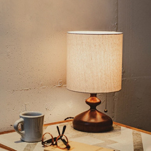 Lámpara de Mesa Vintage de Madera Maciza, Estilo Japonés <span class=keywords><strong>Chabi</strong></span>-Sabi, Luz Ambiental, Estilo Nostálgico y Retro Wabi-Sabi para el Hogar - Product Image 4