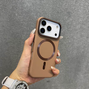 Coque de téléphone magnétique en PC dépoli effet peau, couleur unie, compatible avec <span class=keywords><strong>iPhone</strong></span> 17/16/15/14/13/12/<span class=keywords><strong>11</strong></span> Pro Max – Meilleure coque de téléphone - Product Image 6