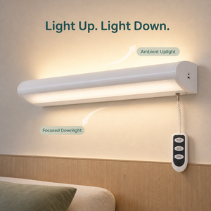 ไฟ LED สำหรับติดตั้งเหนือเตียงผู้ป่วยในโรงพยาบาล ยี่ห้อ Lonyung  แบบติดผนัง ใช้สำหรับตรวจโรค อ่านหนังสือ ให้แสงสว่างโดยรอบในเวลากลางคืน ได้รับการรับรองมาตรฐาน ETL และ DLC  ไฟ LED แบบเส้น - Product Image 1