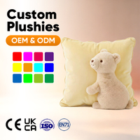 Coussin en peluche chat carré violet personnalisé OEM ODM, décoration d'intérieur, coussin en peluche, rembourrage en coton PP doux, unisexe pour enfants et adultes