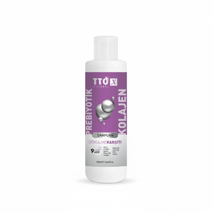 Shampooing unisexe TTO-X prébiotique et collagène anti-chute de cheveux, hydratant et illuminateur, 250 ml - Product Image 2