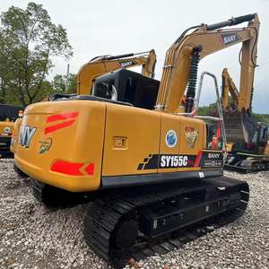 China Sany SY155C Pro Excavadoras de orugas hidráulicas usadas 15ton Sy155 155C Excavadoras de cubo de segunda mano - Product Image 3