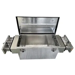 Aluminum Trailer Saddle Toolbox pickup truck toolbox Waterproof Alloy Pickup Tool Boxes