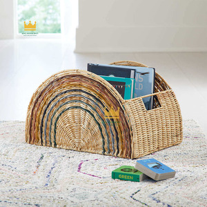 Nouveauté : Panier à linge pour enfants en rotin écologique en forme d'animal arc-en-ciel pour le rangement des vêtements et des jouets, prix de gros - Product Image 2