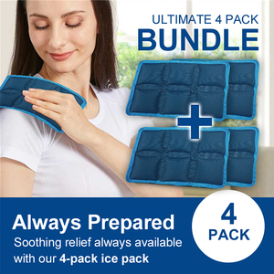 Paquete de 4 paquetes de hielo de <span class=keywords><strong>Gel</strong></span> de Material SAP Mini almohadilla térmica para aliviar el dolor Paquetes fríos y calientes - Product Image 5