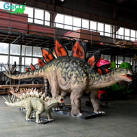 Parc de dinosaures Gecai Primeval - Modèle de stégosaure animatronique grandeur nature à vendre