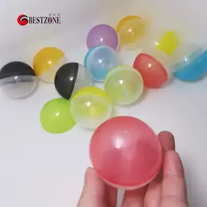 50 mm 2 inç plastik kapsül topu yarım renk ve yarım açık