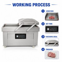 Table à double chambre Vp 800 Dz 500 600 Dz-500 Dz-510 Dz 400 380v Machine à sceller sous vide pour aliments