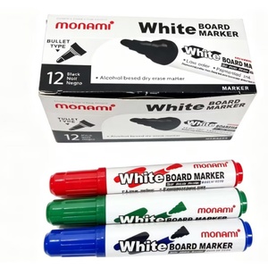 Meilleures ventes 2019 MONAMI Marqueurs effaçables à sec classiques à séchage rapide, couleurs variées, lot de 12, non toxiques - Product Image 4