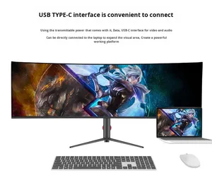 49-inch 5K 144Hz cong IPS <span class=keywords><strong>LCD</strong></span> máy tính để bàn Màn hình HDR Tính năng dp giao diện 32:9 tỉ lệ cho chơi game giải trí văn phòng sử dụng - Product Image 2