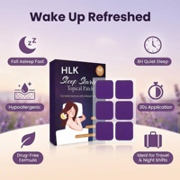 HLK Patch Sommeil Extra Fort à la Lavande et Camomille Naturelle, à Base de Plantes, Non-Causeur d'Accoutumance, pour une Meilleure Nuit de Sommeil, 60 Patchs