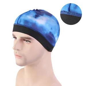 Elastic Band Silky Wave Cap For men Silk Material Silky Demo Cap Compression Hair Caps