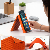 Support de téléphone portable flexible en silicone, pliable, déformable, réglable, pour téléphone, tablette, bureau, voyage