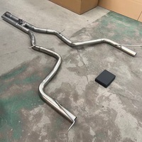 Sistem Knalpot Baja Tahan Karat Downpipe Mercedes Benz E550 W212 M273 Ketebalan 1.5mm Hasil Akhir Brushed/Polished