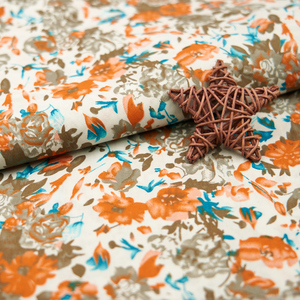 Bán buôn in hoa kỹ thuật số dệt vải cotton poplin cho trẻ em Áo sơ mi quần áo Túi đồ chơi cho bé trai và bé gái - Product Image 1