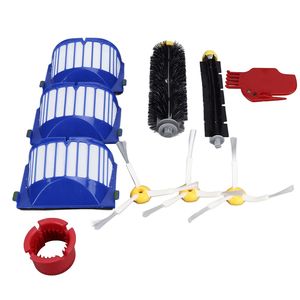 Kits de nettoyage de brosses latérales et de filtres à rouleaux, pièces de rechange pour <span class=keywords><strong>Roomba</strong></span> <span class=keywords><strong>600</strong></span> 675 690 670 671 - Product Image 4