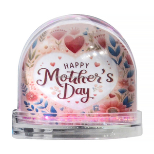 Marco de Fotos Personalizado de Acrílico con Globo de Nieve, Base Transparente, Densidad de Purpurina Personalizable, Reemplazo de Foto DIY - Product Image 6