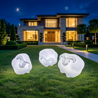 Lampe LED en forme de mouton lumineux simulé, décoration de Noël extérieure, sculpture avec télécommande, IP54, intensité réglable, garantie 2 ans