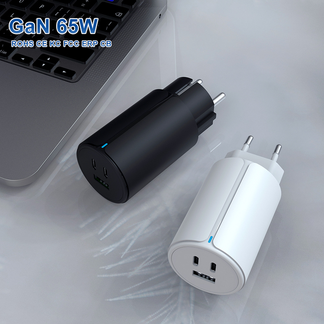 Wholesale Multiple PPS Fast Charging 3 Port Universal Mac Book PD Usb Type C Laptop 65w Gan Charger for Macbook Pro