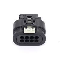 Connecteur femelle Hirschmann étanche de couleur noire PA66 GF25 8 broches 805-031-521