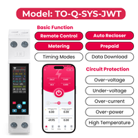 Interrupteur intelligent Wi-Fi Tuya sur rail DIN avec disjoncteur de mesure MCB 90-240V 63A, modes de temporisation pour maison/bureau/bâtiment CB/CE Chayo