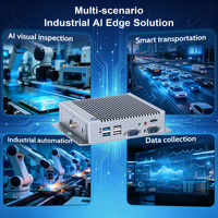 Mini PC AI Edge Computing RK3588 6Tops NPU, décodage vidéo 8K, analyse, 8 cœurs 64 bits, 2* Dual LAN, WIFI et 4G intégrés, 2*RS232