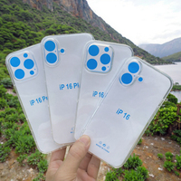 Coques de téléphone TPU de haute qualité QY pour les modèles 16/15/14/13/12/11/8/7/X/XR, coque de téléphone transparente en TPU