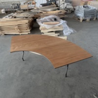 Table de réception pliante en contreplaqué avec pieds pliants en acier pour cérémonie de mariage et réception nuptiale, directement du fabricant