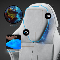 Livraison gratuite, chaise de jeu Diablos Gaming Chair Fabric X One Prime, chaise de gamer ergonomique avec appui-tête magnétique et siège rafraîchissant