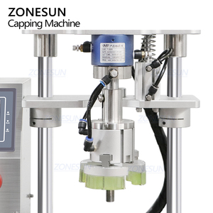 ZONESUN ZS-XG450S Desktop Semi-automatic Servo-driven <b>Sauce</b> Cosmetic Glass Bottle Jar Metal Can Cap Screw Capping Machine - Product Image 3