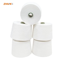 Fil à tricoter Premium Compact-Siro Spinning 30S T/Combed Cotton/W/R 35/25/25/15, mélange de fils ultra-doux, anti-boulochage