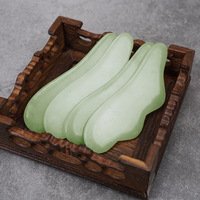 Planche de Gua Sha en Jade Xiuyan Naturel en Gros, Forme Nuage, Pierre de Massage Facial, Masseur Cou et Dos, Relaxation Musculaire, Marque Privée OEM