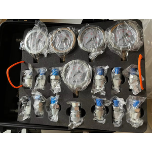 Hongwang เครื่องวัดความดันไฮดรอลิก3/4/5ชุดเครื่องวัดความดันพร้อมขั้วต่อทีสำหรับรถขุดอะไหล่เครื่องจักรก่อสร้าง - Product Image 1